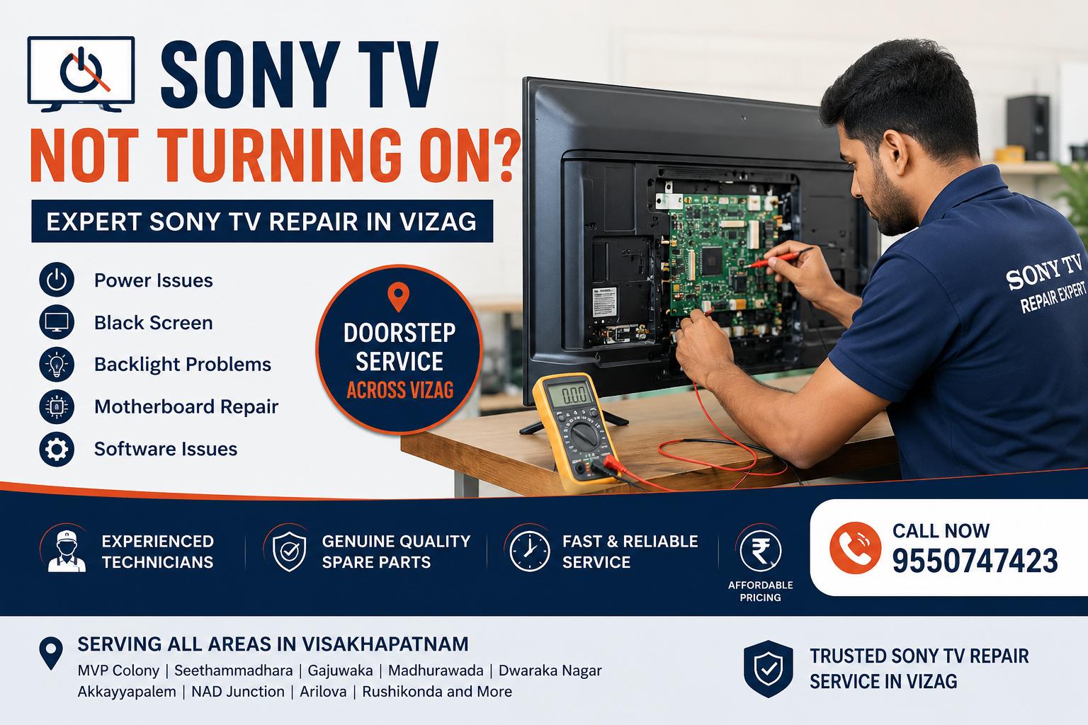 sony tv service center